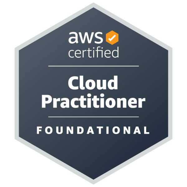 Selo AWS Certified Cloud Practitioner